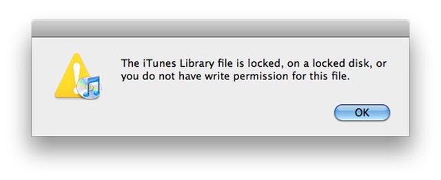 The itunes library file is locked mac how to fix download